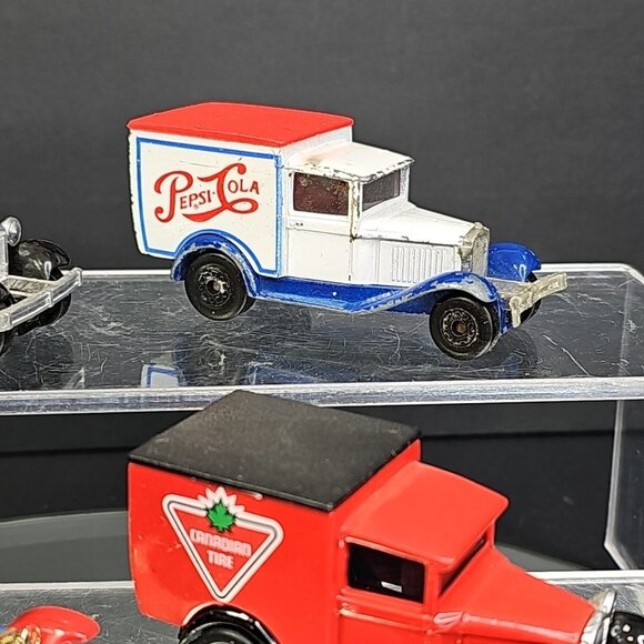 Vintage 1970s-80s Matchbox Diecast Cars Vintage Collection Of 6 Delivery Trucks - Picture 5 of 16